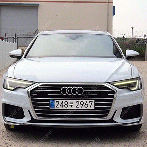아우디 A6 중고 A6 할부가능 흰색 2021년식 59,659km 45 TFSI 콰트로 프리미엄 중고자동차