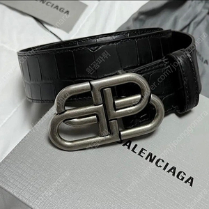 (새제품) 발렌시아가 BB로고 가죽 벨트 95사이즈 (32-35)