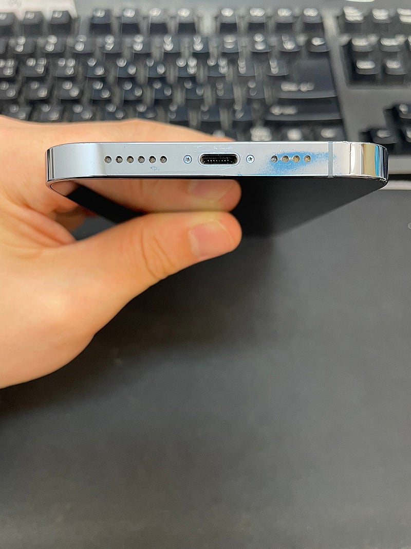 아이폰13프로맥스 블루 128GB 상태좋은 중고58만팝...--5