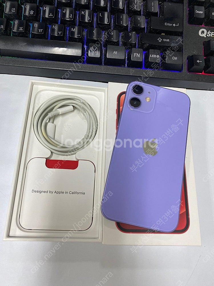 006757 아이폰12미니 퍼플 AA급 64GB 무잔상...--1