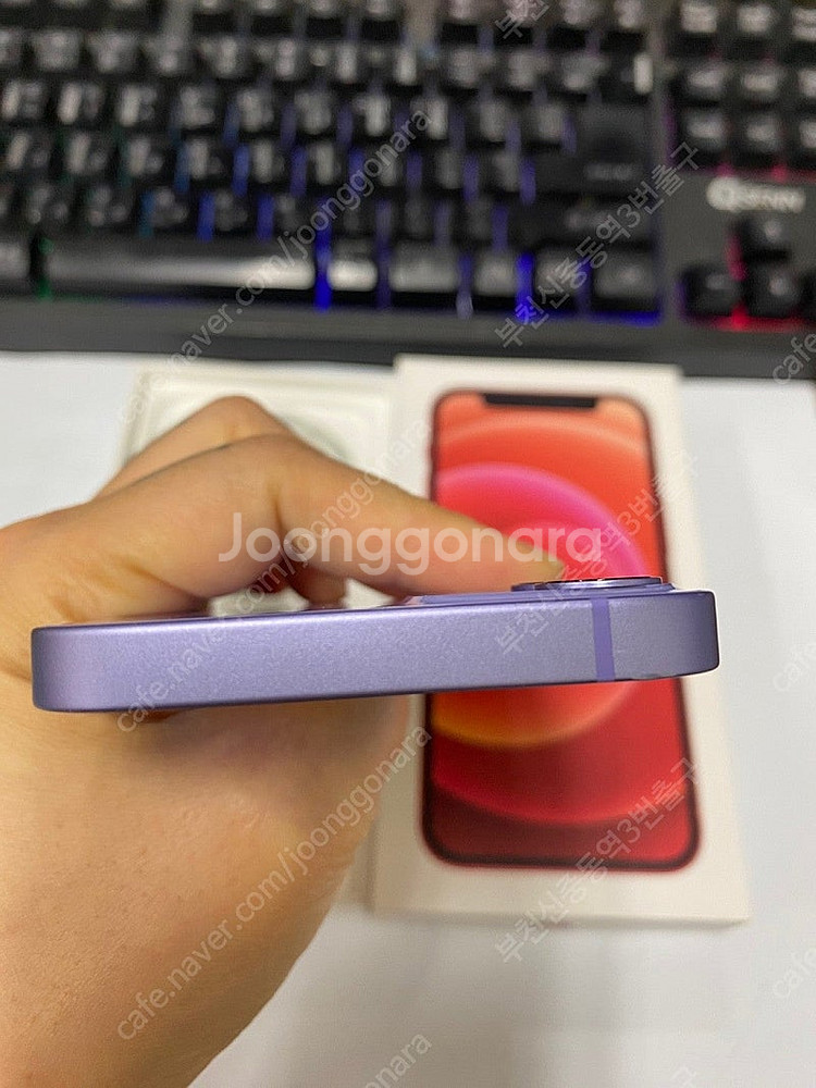 006757 아이폰12미니 퍼플 AA급 64GB 무잔상...--4