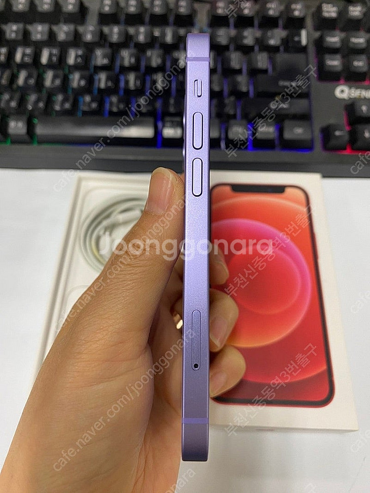 006757 아이폰12미니 퍼플 AA급 64GB 무잔상...--5