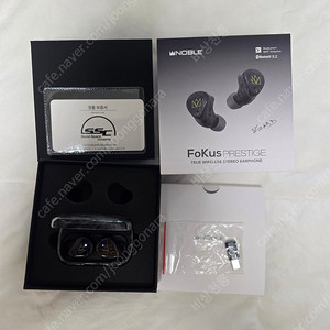 노블오이도 블루루틋 이어폰 포커스 프레스티지(Fokus Prestige)(블랙) 판매합니다.