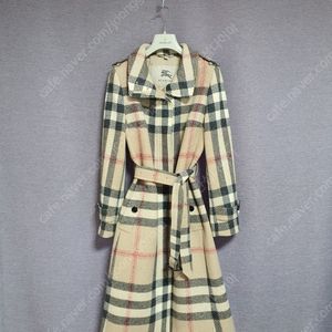 버버리 런던 burberry 체크 울 코트 us 6 uk8 사이즈 정품