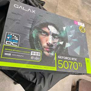 [미개봉] 갤럭시 GALAX RTX 5070 Ti BLACK OC 16GB 팝니다