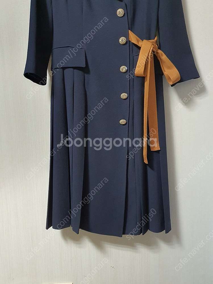 모조에스핀 비즈 버튼 리본 디테일 원피스 55 사이즈 ...--9