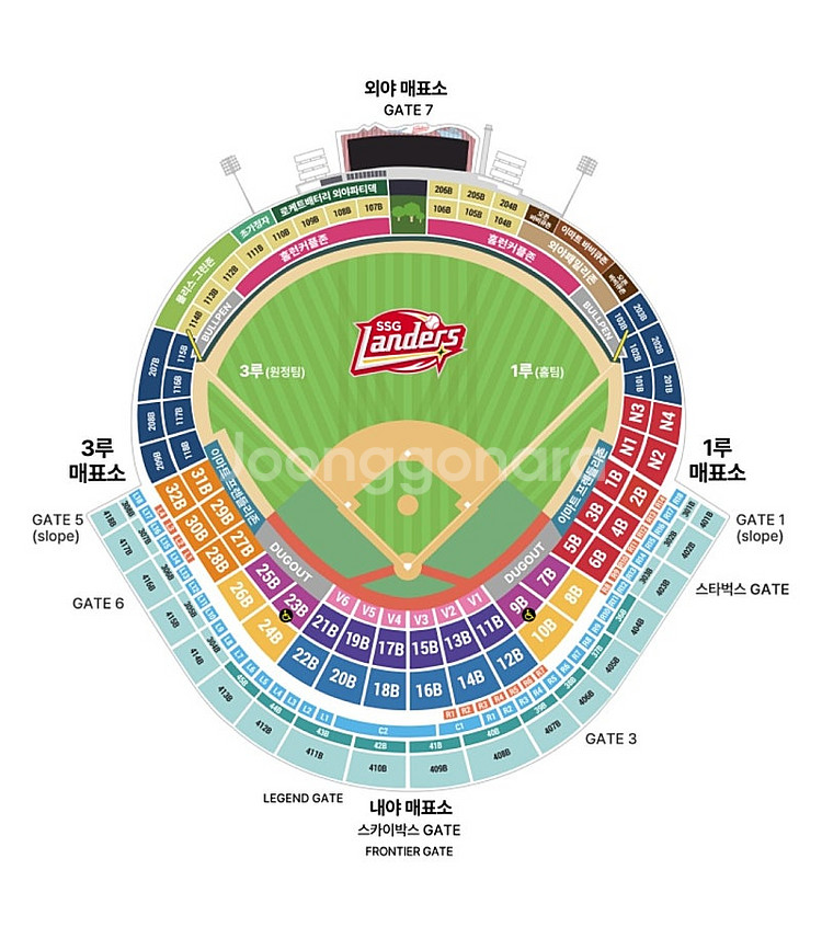 6월 15일 (일) SSG랜더스 vs 롯데자이언츠 1루...--0