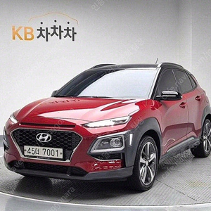 현대 코나 중고 코나 중고자동차 빨간색 2019년식 26,146km 1.6 터보 2WD 모던 아트 수원중고차