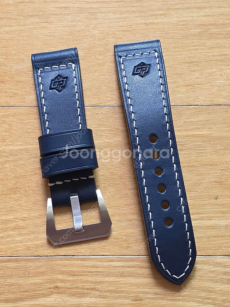 스쿠알로 파네라이 24mm 스트랩 베이스로고 네이비 박...--0