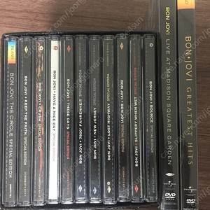 본조비 스페샬에디션 시디11장묶음 라이브 dvd 2장