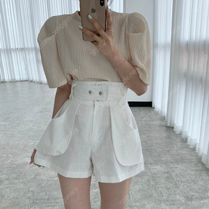 새상품 ) 린넨반바지 하이웨스트 하이웨스트반바지 여름반바지 여자반바지