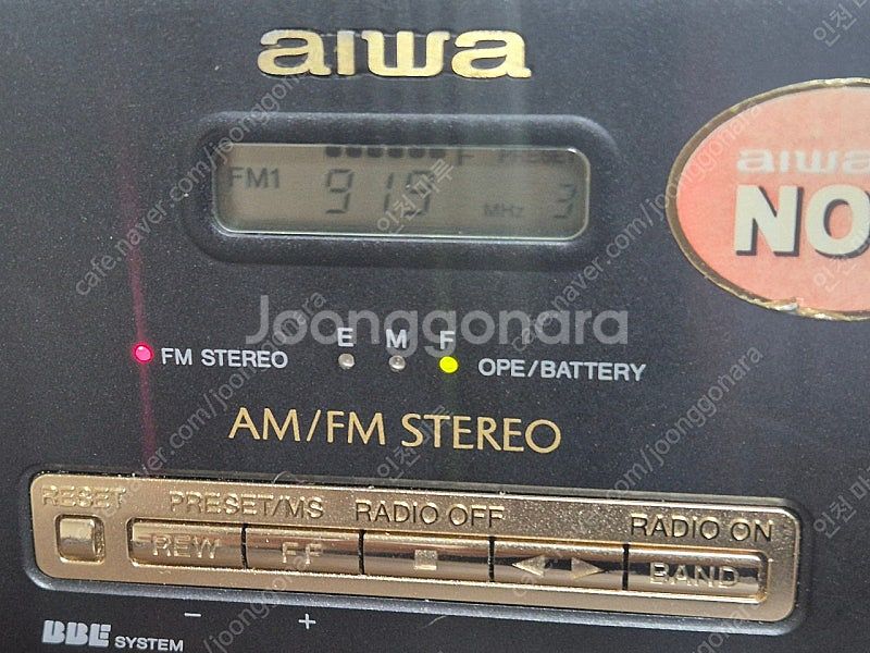 aiwa 카세트 워크맨 jx959--5