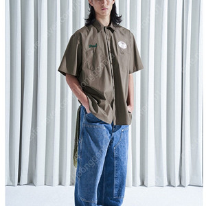 N.Y.P 엔와이피 Mechanic jeans 와이드핏 데님 팬츠