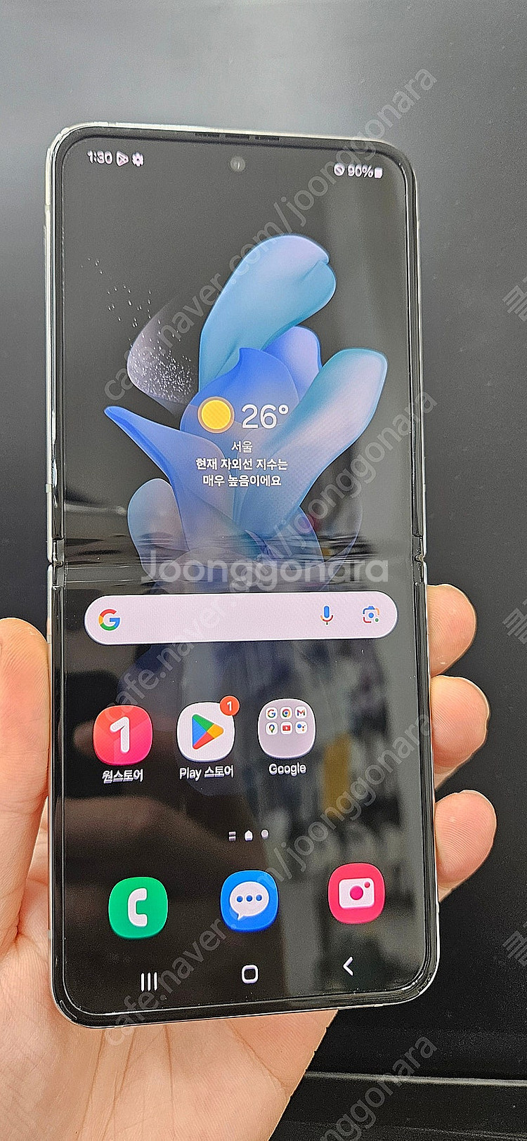 갤럭시Z플립4 F721 256G 화이트 19만 인천 부...--0