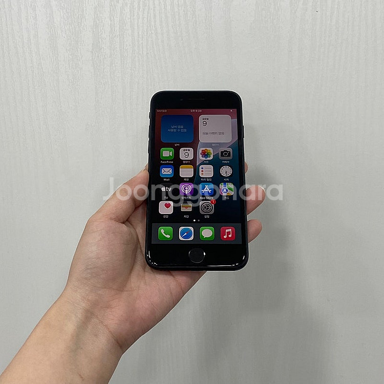 90625 아이폰SE3 블랙 128GB 부산 중고폰 팝...--0
