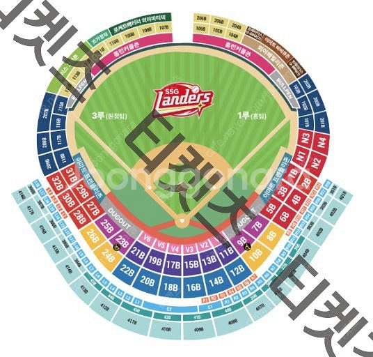 6월 21일22일 SSGvs기아 스카이뷰석 1루3루중앙--0