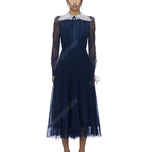 Self Portrait 셀프 포트레이트 드레스 원피스 레이스 트리스 트림 미디 하객룩 데이트룩