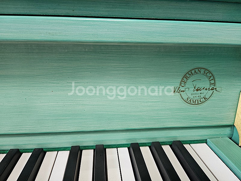 삼익 콜러앤캠벨 에메랄드색 중고피아노 판매합니다.--5