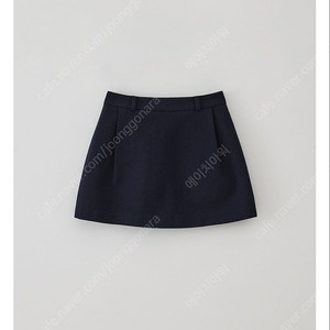 타낫 스탠다드 핀턱 미니스커트 네이비 새상품