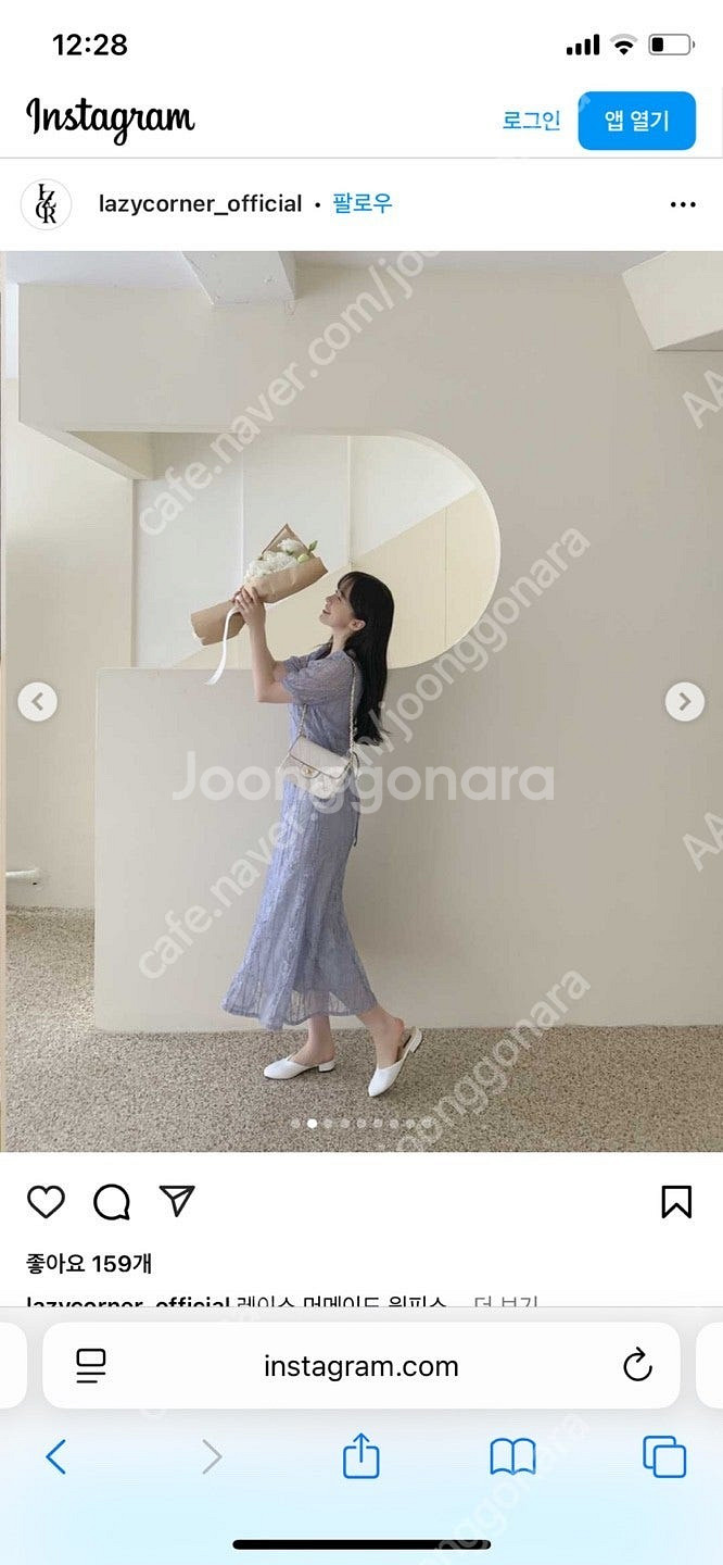 레이스 머메이드 원피스 (더스티블루,블랙)--0