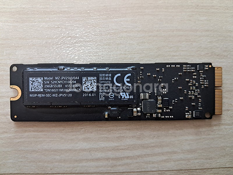 맥북프로 적출 삼성 256GB SSD mz-jpv256...--0