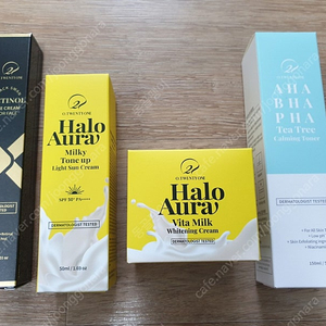오투에니원 블랙스완 레티놀 아이크림 포 페이스 30ml, 오투에니원 헤일로 아우라 밀키 톤업 라이트 선크림 50ml 썬크림 선블럭 썬블럭, 오투에니원 아하바하파하 티트리 카밍 토너