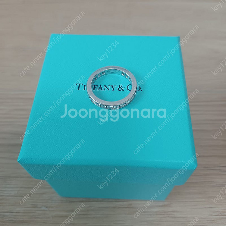 3mm)티파니 채널 세팅 풀 다이아 플래티늄 가드링 반...--3