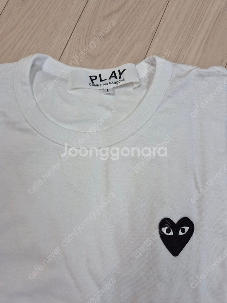 [정품 새상품] 꼼데가르송 반팔티셔츠 L 100--1