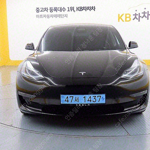 모델3 중고 테슬라 중고 검정색 2022년식 52,849km 롱 레인지 중고차구매