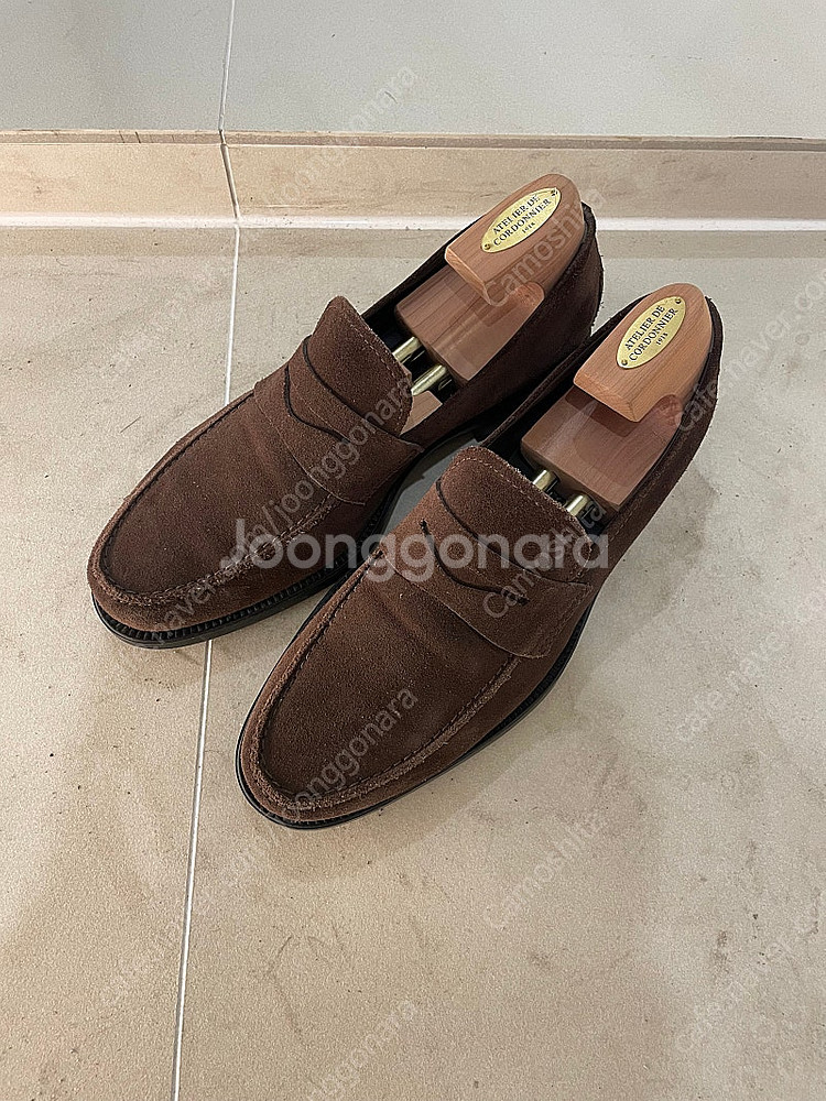 토즈 Tods 브라운 스웨이드 로퍼 UK8 사이즈(알든...--0