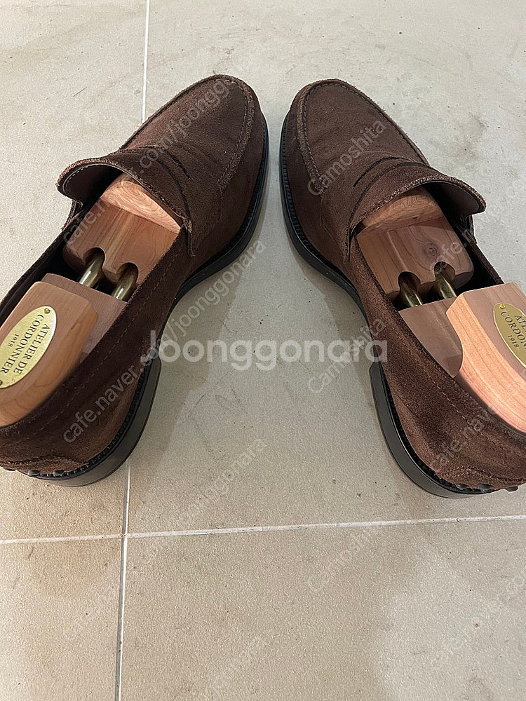 토즈 Tods 브라운 스웨이드 로퍼 UK8 사이즈(알든...--3