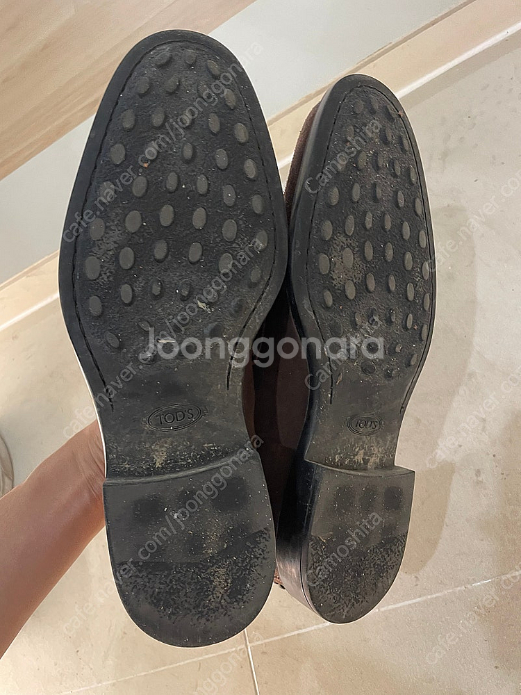 토즈 Tods 브라운 스웨이드 로퍼 UK8 사이즈(알든...--6