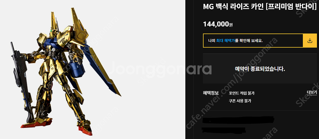 건담 팝니다. mg백식 라이즈카인,mg임펄스블랑쉬--1