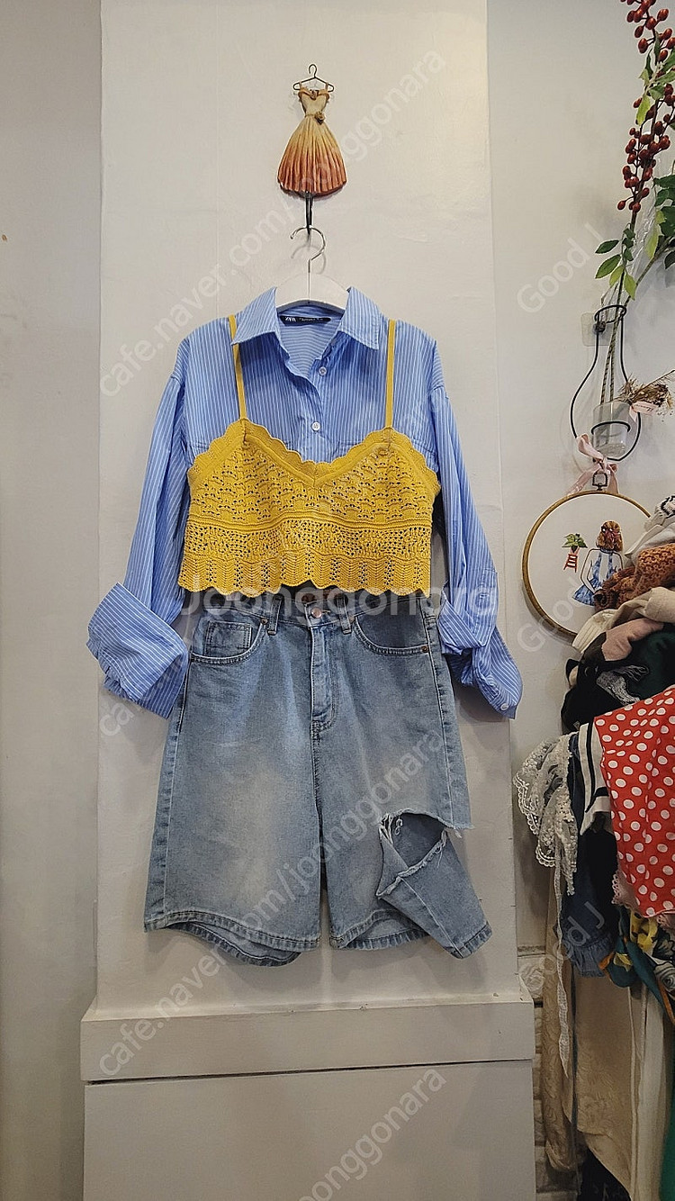 자라 크롭셔츠&셔츠점퍼. 수입 뷔스티에--1