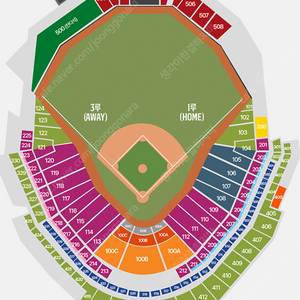 6/21 (토) 한화 vs 키움 외야, 3루내야지정석B 통로 4연석