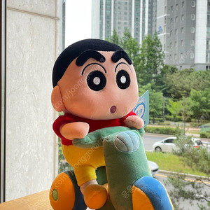자전거 짱구 인형