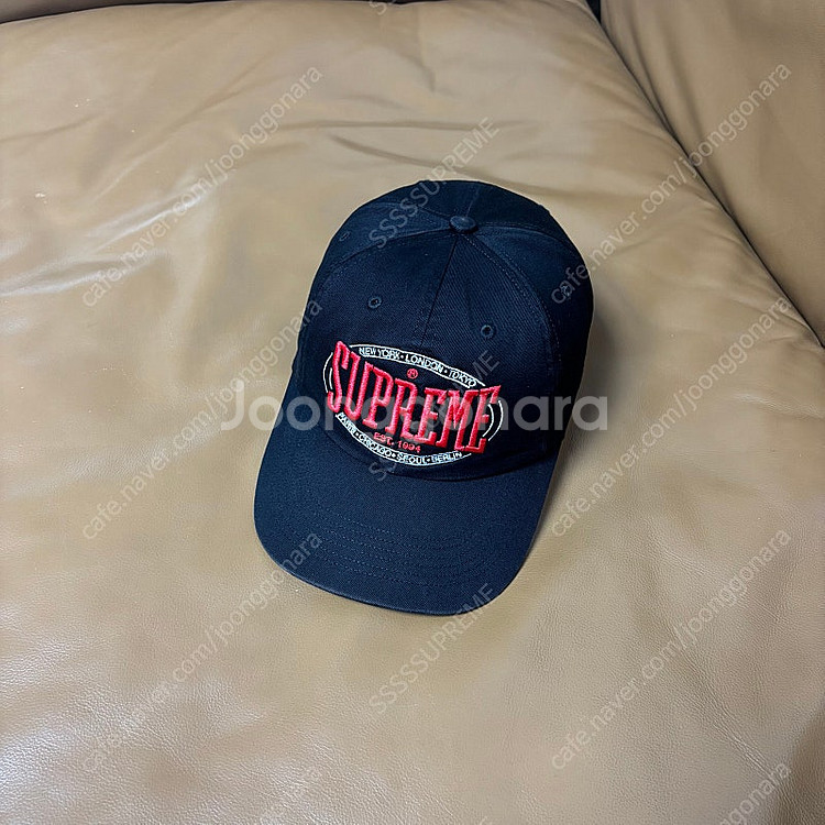 Supreme 슈프림 웜업 블랙 6패널 볼캡 모자 (W...--0