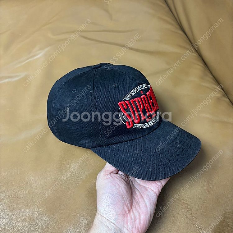 Supreme 슈프림 웜업 블랙 6패널 볼캡 모자 (W...--2