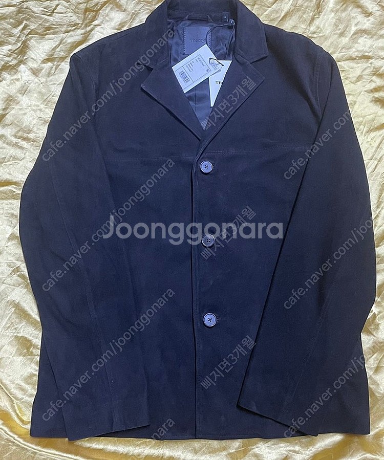 [새상품]띠어리 3B Leather 스웨이드 자켓--3