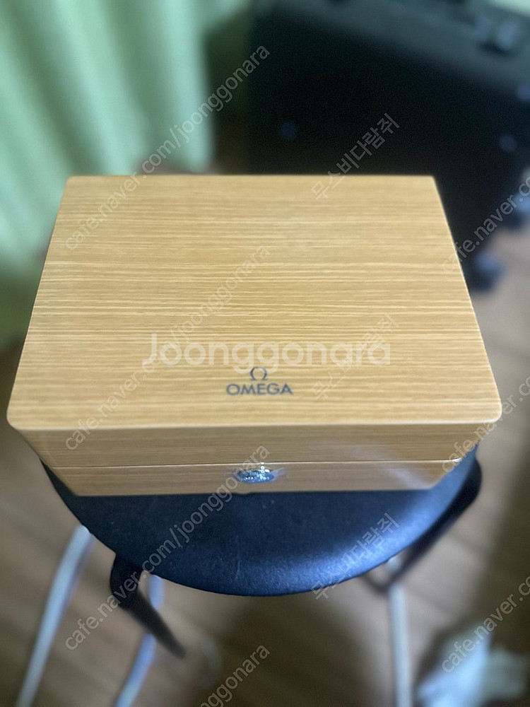 오메가시계 정품 우드 케이스--0