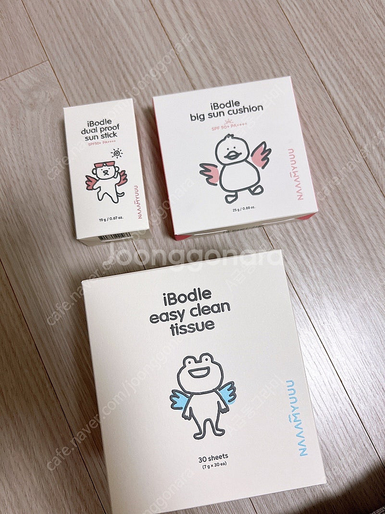 남유네 아이보들 선스틱 선쿠션 클린티슈 3종 일괄 (문...--0