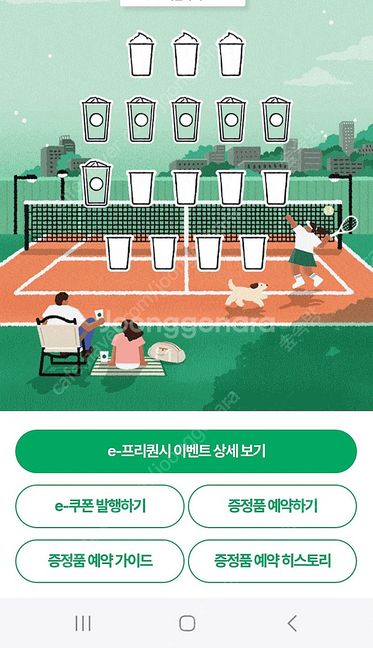 스벅 일반 6개 일괄 9,000원--0