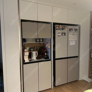 삼성 냉장고 도어 패널 (상부-코타화이트/하부-새틴베이지)