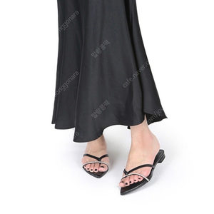 (미사용새상품) 구즈 guse 제작 cara flip flops 슬리퍼 뮬 구두 230 블랙, 아이보리 2cm