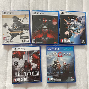 ps5 게임 5종 떨이 판매합니다