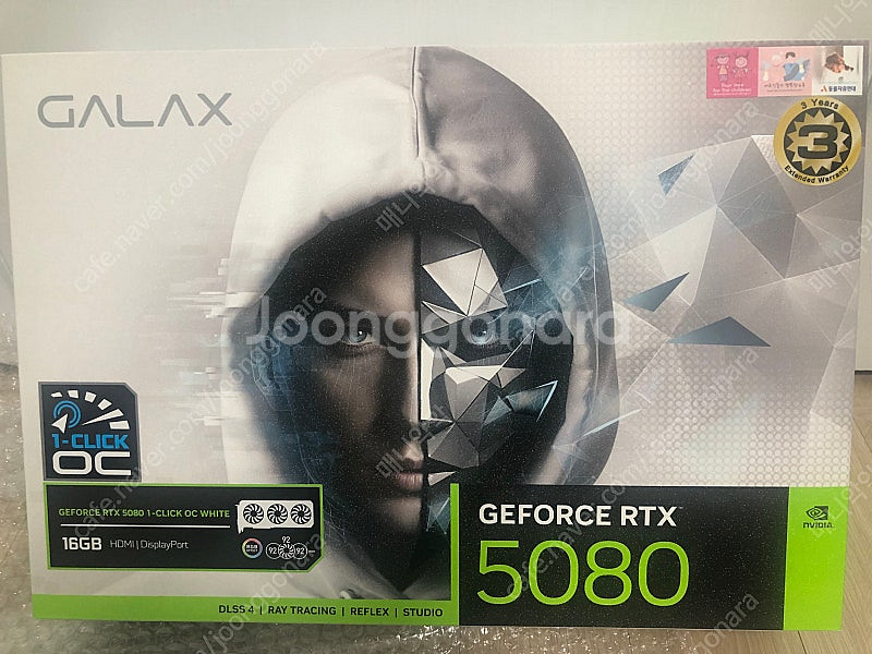 미개봉) GALAX 지포스 RTX 5080 WHITE ...--0