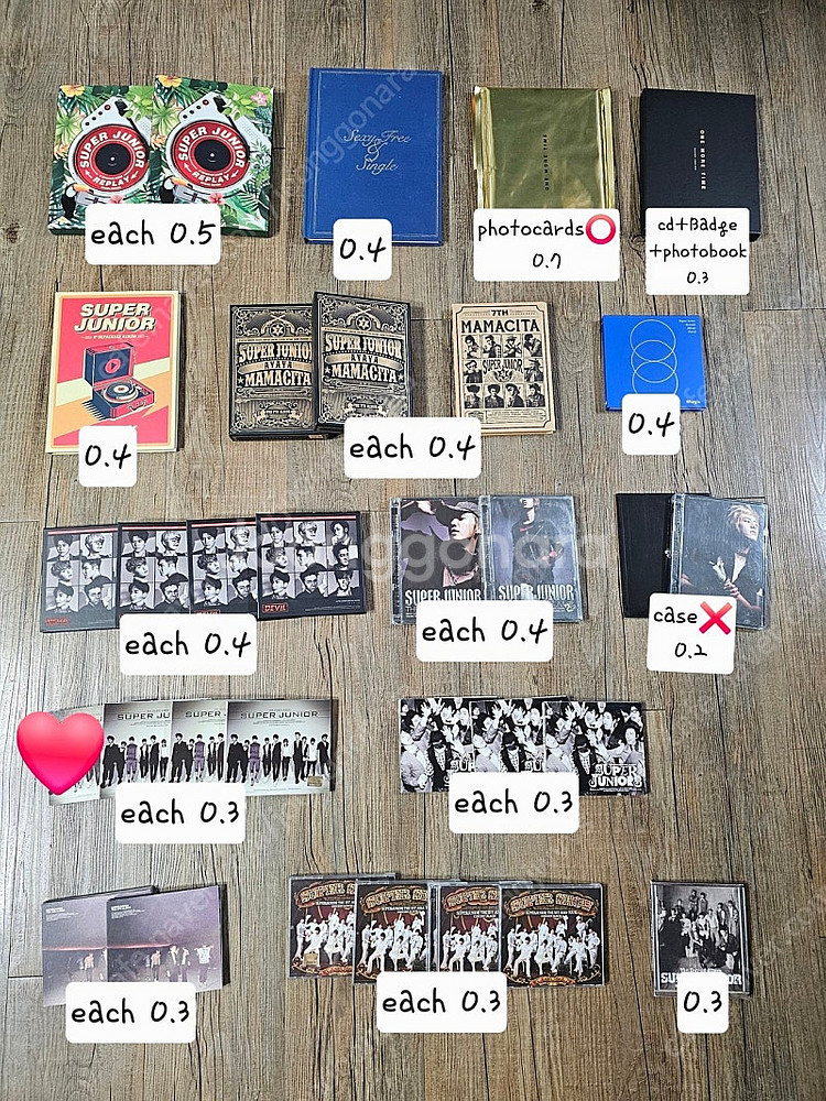 사진많아요)슈퍼주니어 여러가지 물품 판매 양도합니다--3