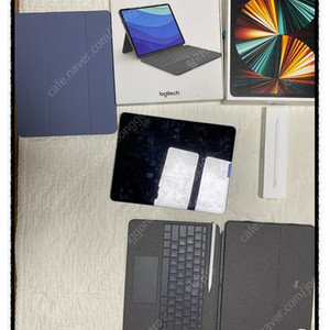 최상 아이패드프로 5세대12.9인치 셀룰러 512GB ,애플펜슬2,로지텍 콤보터치 ,풀박