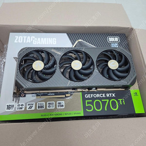 zotac gaming 지포스 RTX 5070Ti SOLID OC