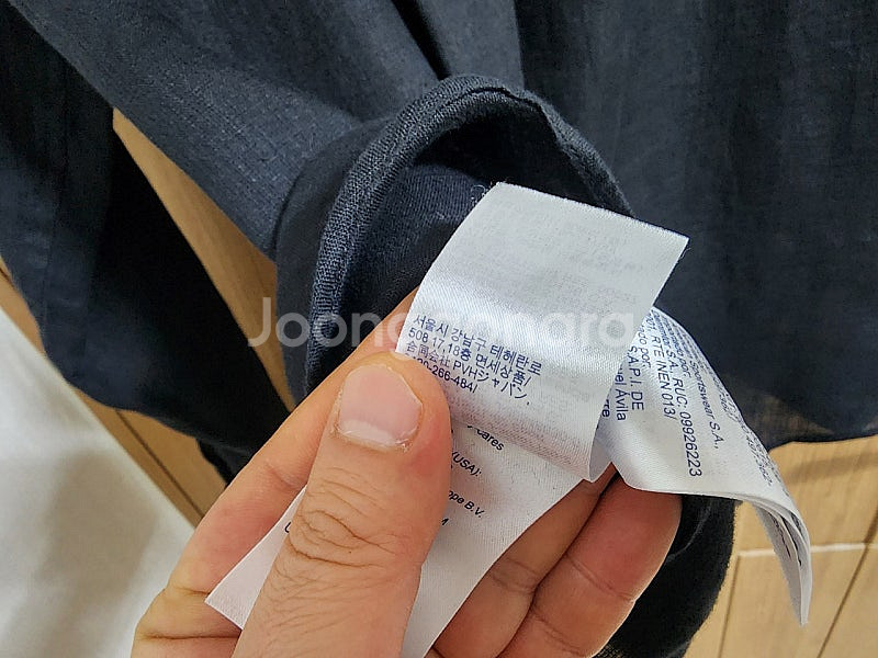 (40)여성 타미힐피거 퓨어 린넨 셔츠--4